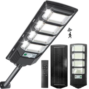 Commercial 3000000LM LED Outdoor Dusk to Dawn Solar Street Light Road Area Lamp. - Picture 1 of 15