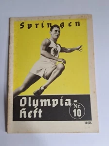 Olympische Spiele 1936 Broschüre Nr. 10. - Springen. - Bild 1 von 2