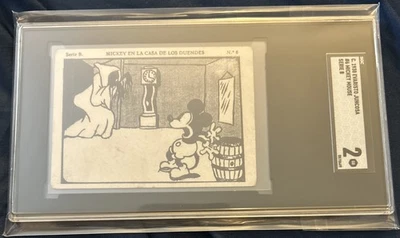 1929/30 Juncosa Chocolate Mickey Mouse ROOKIE SET BREAK - Sgc 2 DISNEY! #6 - Image 1 of 2