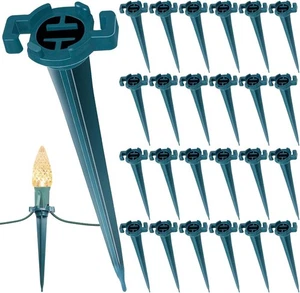 Estacas de luz de plástico de 4,5 pulgadas para patio verde 284 piezas C7 C9 luz - Imagen 1 de 7