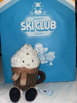 Jellycat Amuseables Scarffles Hot Chocolate LA Exclusive NWT Ready To Ship - Image 1 of 4