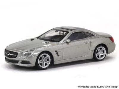 Mercedes-Benz SL 500 Grigio argento 2012  Welly 1:43 Nuovo Die-cast - Immagine 1 di 3