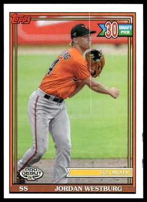 2021 Topps Pro Debut #PD-186 Jordan Westburg - Image 1 of 2