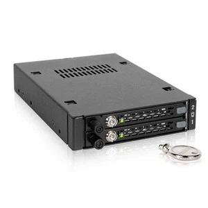Icy Dock IcyDock MB492SKL-B | 2x 2,5" SAS/SATA SSD/HDD - Bild 1 von 6
