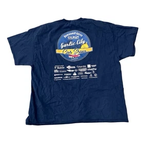 Gilroy Garlic City Annual Car Show T-Shirt Navy 2XL 100% Cotton 23rd Annual - Picture 1 of 2