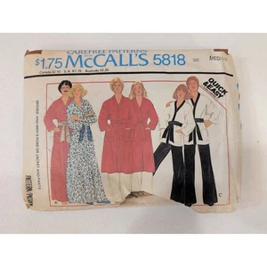 McCall's 5818 Schnittmuster Misses' und Herren Morgenmantel Jacke Hose Medium - Bild 1 von 4