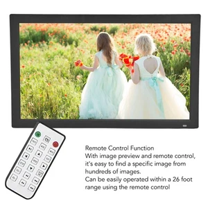 21.5in Digital Picture Frame 1920x1080 IPS HD Screen Music Slideshows Calend NEW - Afbeelding 1 van 24