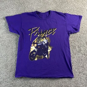 Prince Shirt Mens Large Purple Graphic Tee 80s Purple Rain Movie Band - Picture 1 of 10