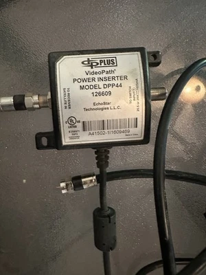 DISH NETWORK, VideoPath Model DPP44-126609 Power Inserter With Power Supply-used - Image 1 of 4