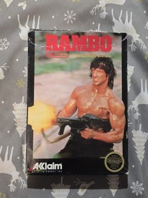 Rambo (Nintendo NES 1988) Circle Seal - BOX ONLY! Great Condition