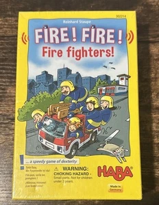 Fire! Fire! Fire fIghters!  HABA~A Speedy Game of Dexterity -NEW/SHRINK~ - Picture 1 of 2