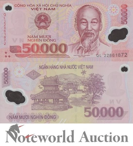 VIET NAM VIETNAM 50000 Dong 2022 P 121 Polymer UNC - Picture 1 of 3