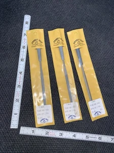 LOT (3pc) new Barrette cut #2 Files with Plastic Handles Grobet 30.461 - Bild 1 von 3