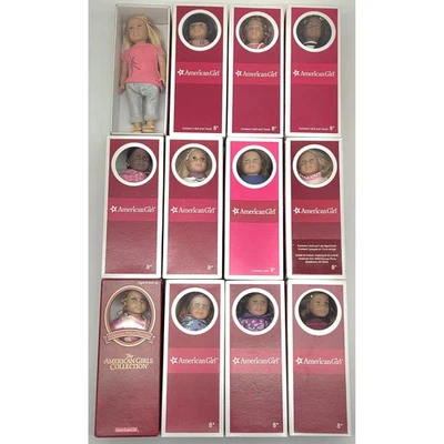 Muñecas American Girl Mini 6" - Lote de 12 (Como se muestra) Foto 1 de 4