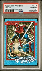 1992 Impel Amazing Spider-Man 1962-92 #SM-4 Origin PSA 10 π Pop 1 - Picture 1 of 2