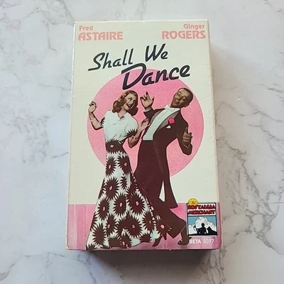 Shall We Dance Betamax BETA Tape Fred Astaire, Ginger Rogers, Black & White NICE - Image 1 of 4