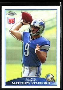 Topps Chrome #TC210 2009 Matthew Stafford refractor de radiocontrol - Imagen 1 de 2