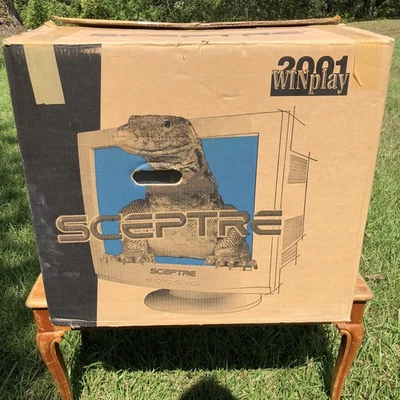 Vintage CRT Sceptre Monitor P98V 18” Gaming Monitor Tested Working - Image 1 of 4