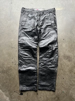 Pantalones de motociclista de cuero Top Gear Foster And Son vintage años 70 Foto 1 de 4