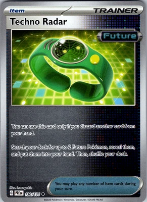 Techno Radar Reverse Holo 130/131 130/131: Prismatic Evolutions Uncommon - NM - Image 1 of 2