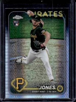 2024 Topps Chrome Update Jared Jones RC Prism Refractor Rookie #USC43 Pirates - Image 1 of 2