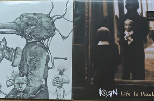 KORN Self-titled 2-LP Gate-fold + Life Is Peachy LP 180g Vinyl Sealed - Picture 1 of 3