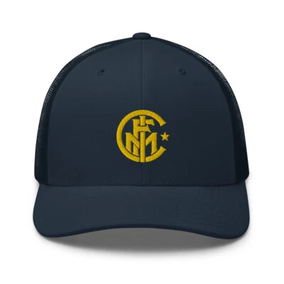 Cappello Inter Milan Calcio Design Minimalista Ricamato Trucker Berretto Calcio Calcio Calcio Calcio - Immagine 1 di 4