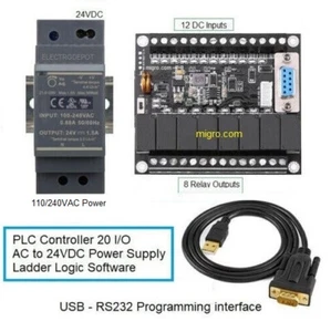 PLC Kit Win 11 Ladder Logic Professional Software w Programmable Controller FX20 - Picture 1 of 7