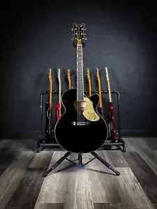 Gretsch G5022CBFE Rancher Falcon Jumbo Acoustic/Electric Guitar - Black - Picture 1 of 10