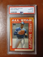 1990 Topps TIFFANY #385 Fred McGriff All Star Toronto Blue Jays PSA 10