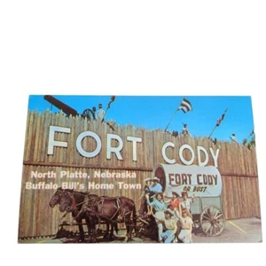 Postkarte Fort Cody North Platte Nebraska Buffalo Bills Heimatstadt unbesendet - Bild 1 von 2