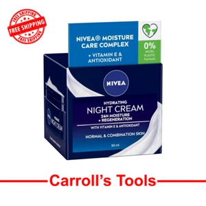NIVEA Hydrating 24H (NIGHT) Cream (50ml), Moisturising Face Cream For Women - Picture 1 of 1