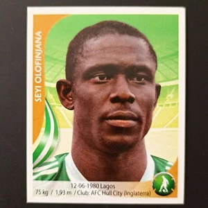 2010 Navarrete South Africa World Cup FIFA #092 SEYI OLOFINJANA Nigeria Sticker - Picture 1 of 2