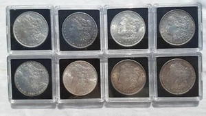 Lot 8 MORGAN SILVER DOLLARS - MIXED CIRCULATED TO BU GEM ! - 1881 O / 1921 - Picture 1 of 12