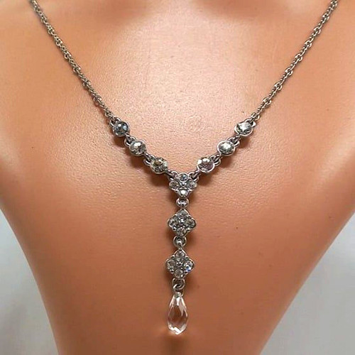 GIVENCHY Abbagliante Collana di Cristallo di Design Firmata