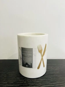 Utensilienhalter Löffel Caddy Arbeitsplatte Handarbeit Marmor Küchenutensilien Set - Bild 1 von 3