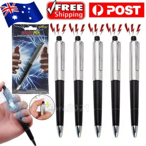 5PCS Electric Shock Pen Practical Joke Gag Prank Funny Trick Fun Toy Gadget Gift - Picture 1 of 20