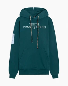 MCQ TRUTH CONSEQUENCES HOODIE-GREEN. - Picture 1 of 12