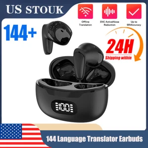 Multi Language Translation Earbuds Multifunction 144 Languages Bluetooth 5.1 - Picture 1 of 20