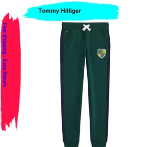 Tommy Hilfiger , Big Boys Tommy Shield Joggers, Green, 4 - Picture 1 of 1