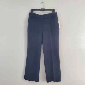 Sag Harbor Stretch Missy Curvy Perfect Fit Navy Blue Trousers Pants 14S - Picture 1 of 10
