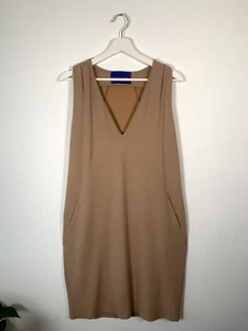 Vestido Vaina Winser London Sastre Talla M Desnudo Bolsillo Mod Cuello en V Elastizado - Imagen 1 de 6