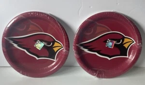 Arizona Cardinals ~Paper Plates~ 2014 Sealed Lot Of 2 Packs ~16 Plates~8 3/4” - Picture 1 of 6
