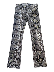 Just Cavalli women Pants Stretch mid rise Size 28 animal print pattern multicor - Picture 1 of 9