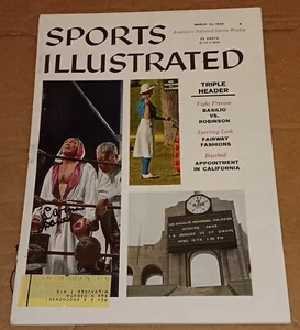 CARMEN BASILIO PRO Boxing Champion SIGNED AUTOGRAPHED 1958 Sports Illustrated SI - Picture 1 of 1