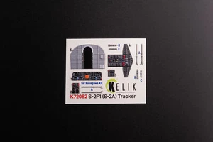 Calcomanías 3D interiores Kelik K72082 1:72 S-2A Tracker para kit Hasegawa - Imagen 1 de 5