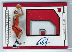 Jakob Poeltl 16/17 National Treasures auto RC #197 SN #05/25 - Picture 1 of 2