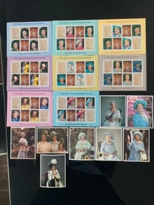 COMMONWEALTH 1995 QUEEN MOTHER 95th BIRTHDAY 16 x M/SHEET & 7 SETS x 4v MNH - Picture 1 of 5