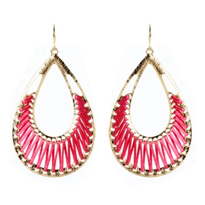 Pendientes colgantes Amrita Singh oro rosa seda Crosby Street ERC 1509 NUEVOS CON ETIQUETAS Foto 1 de 3