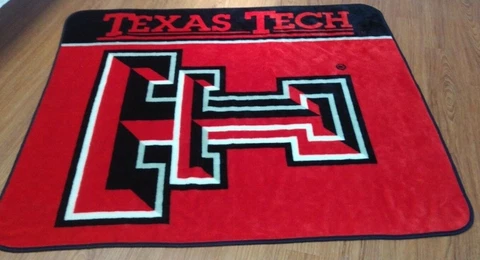 throw-blanket-Texas Tech-Raiders-50"x60"-Red & Black-fleece-football-Texas Cover